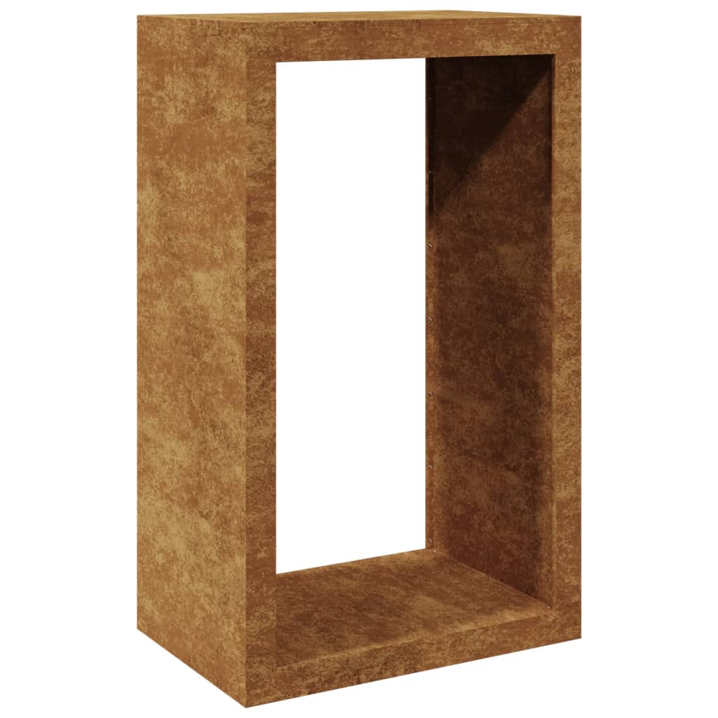 Suporte para lenha 60x40x100 cm aço corten