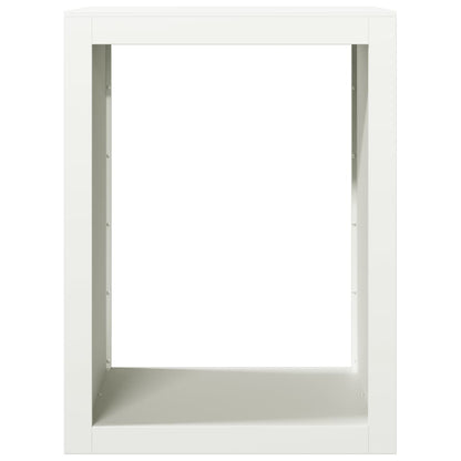 Suporte para lenha 60x40x80 cm aço branco