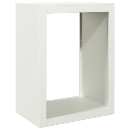 Suporte para lenha 60x40x80 cm aço branco