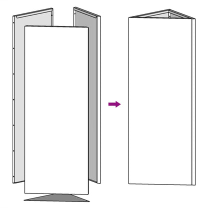 Vaso/floreira jardim triangular 2 pcs 30x26x75 cm aço antracite