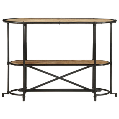 Mesa consola 110x42x76 cm madeira de mangueira áspera maciça