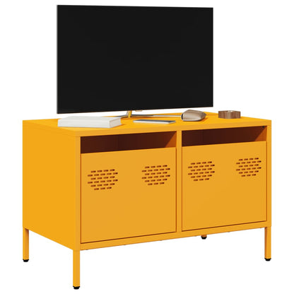 Móvel de TV 68x39x43,5 cm aço laminado a frio amarelo mostarda