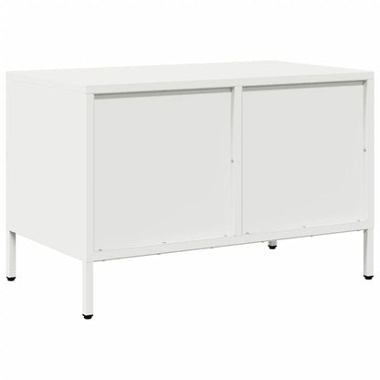 Móvel de TV 68x39x43,5 cm aço laminado a frio branco