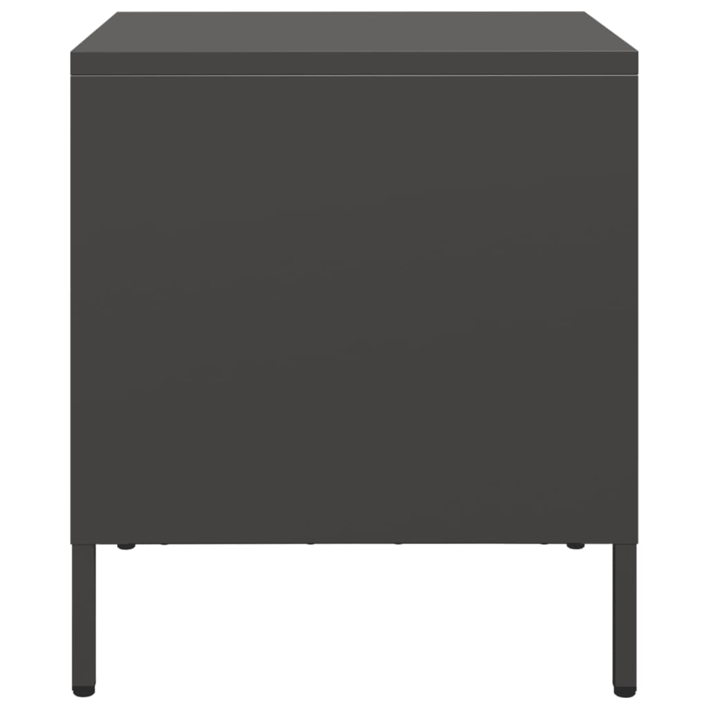 Mesa de cabeceira 35x39x43,5 cm aço preto