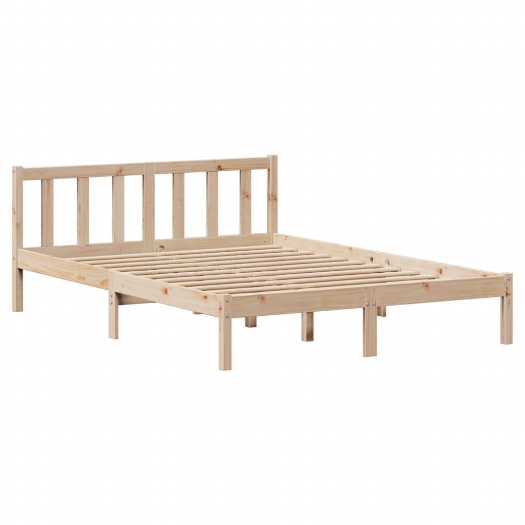 Cama sem colchão 135x190 cm madeira de pinho maciça