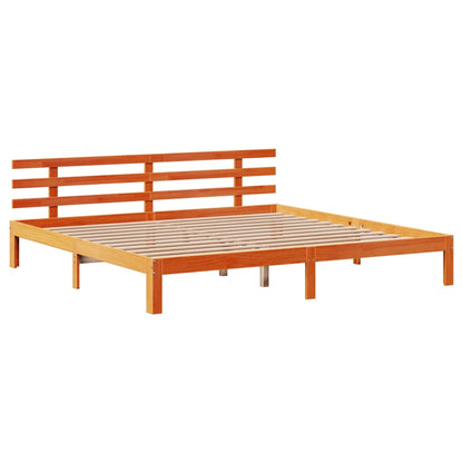 Estrutura de cama c/ gavetas 180x200 cm pinho castanho cera