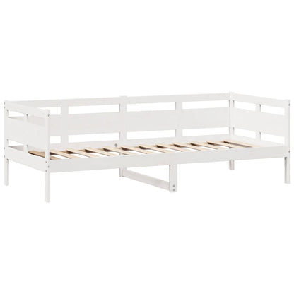 Sofá-cama c/ gavetas 90x200cm madeira de pinho maciça branco