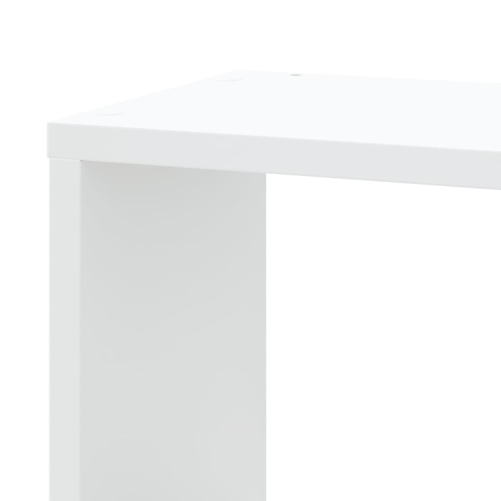 Estante de parede p/ canto 45x45x147 cm deriv. madeira branco