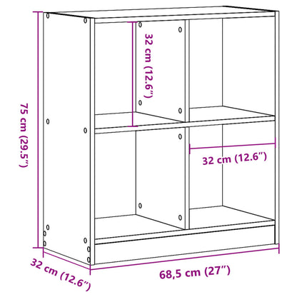 Estante 68,5x32x75 cm derivados de madeira branco