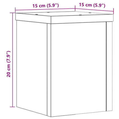 Suportes p/ plantas 2 pcs 15x15x20 cm derivados madeira