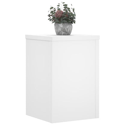 Suportes p/ plantas 2 pcs 20x20x30 cm derivados madeira branco