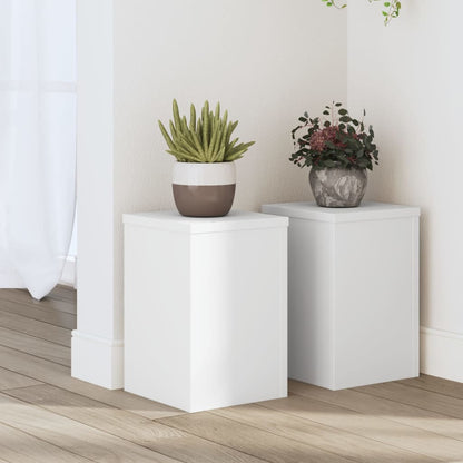 Suportes p/ plantas 2 pcs 20x20x30 cm derivados madeira branco