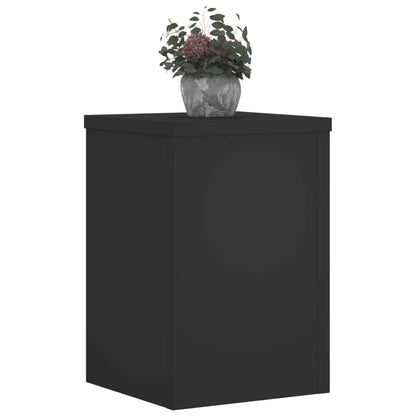 Suportes p/ plantas 2 pcs 25x25x35 cm derivados madeira preto