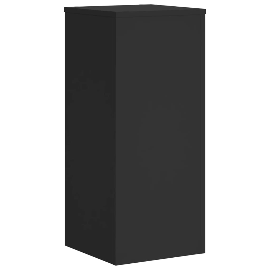 Suportes p/ plantas 2 pcs 30x30x70 cm derivados madeira preto