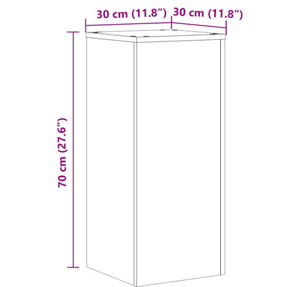 Suportes p/ plantas 2pcs 30x30x70 cm derivados de madeira