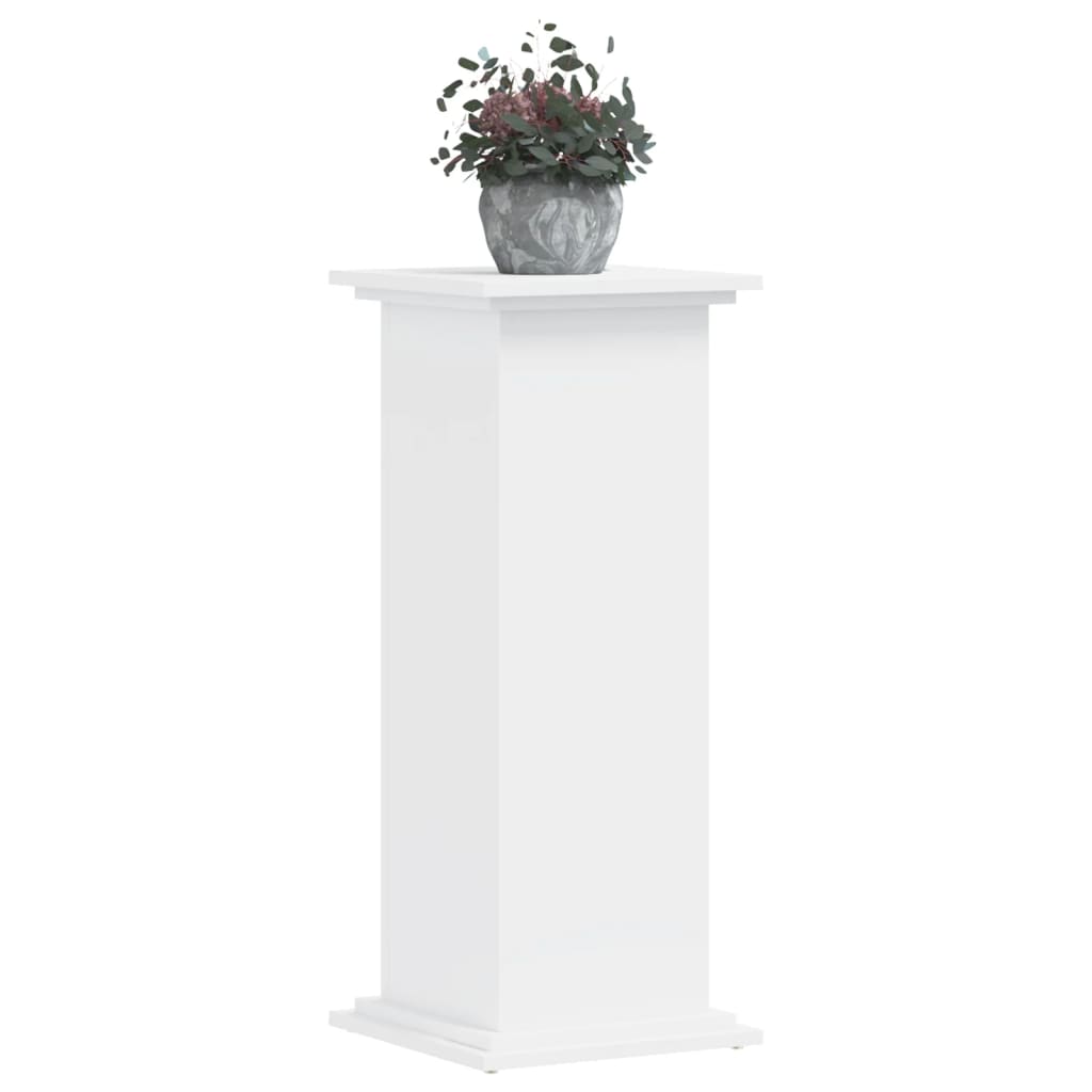 Suporte para plantas 33x33x80 cm derivados de madeira branco