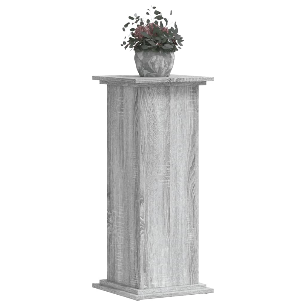 Suporte p/ plantas 33x33x80 cm derivados madeira cinza sonoma