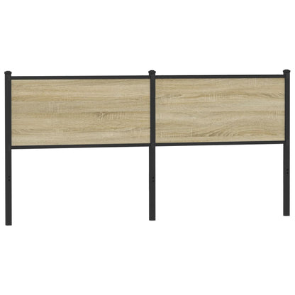 Cabeceira de cama 160 cm derivados madeira/aço carvalho sonoma