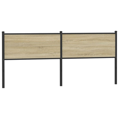 Cabeceira de cama 190 cm derivados madeira/aço carvalho sonoma