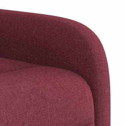 Poltrona de massagens reclin. elevatória tecido vermelho tinto