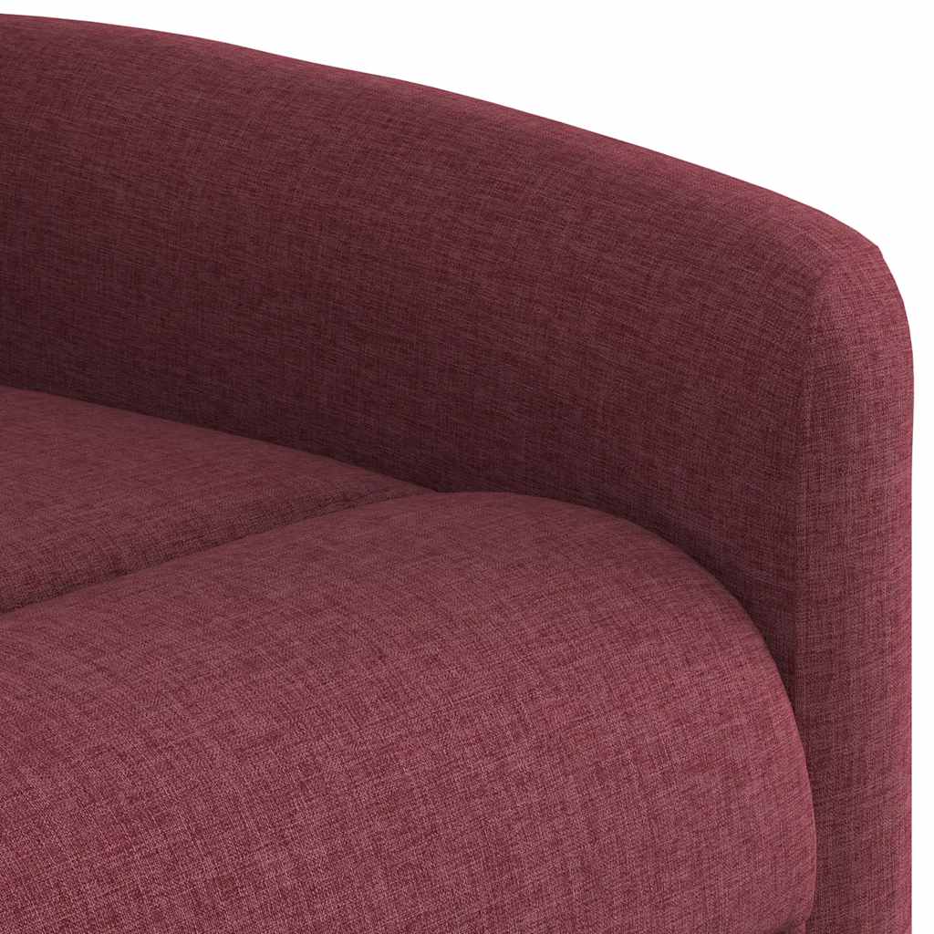 Poltrona de massagens reclin. elevatória tecido vermelho tinto