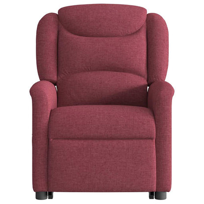 Poltrona de massagens reclin. elevatória tecido vermelho tinto