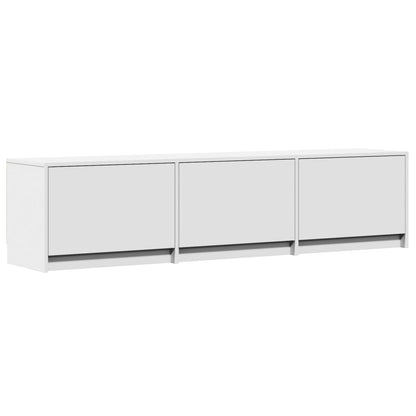 Móvel de TV You -  Com Luzes LED - Derivados de Madeira - Cor Branco - 165x34x40 cm (L x P x A)