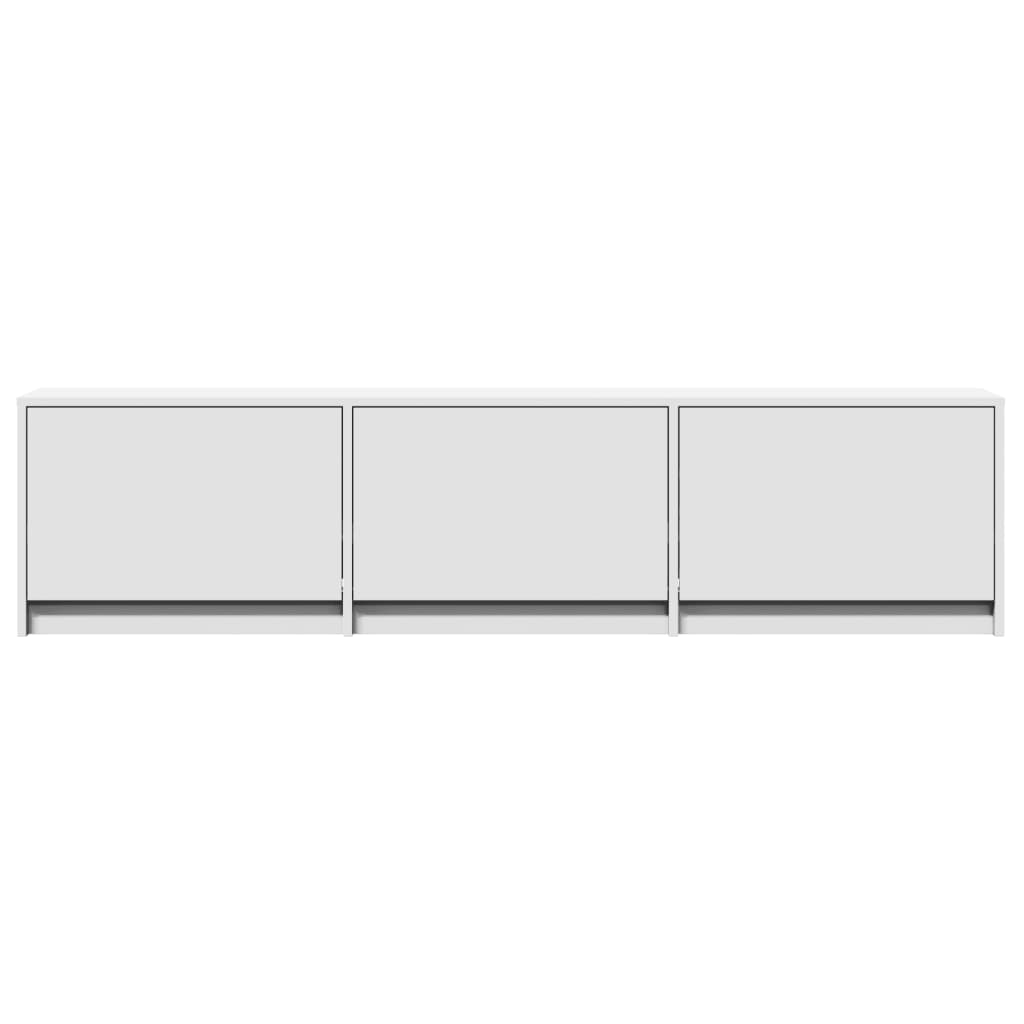 Móvel de TV You -  Com Luzes LED - Derivados de Madeira - Cor Branco - 165x34x40 cm (L x P x A)