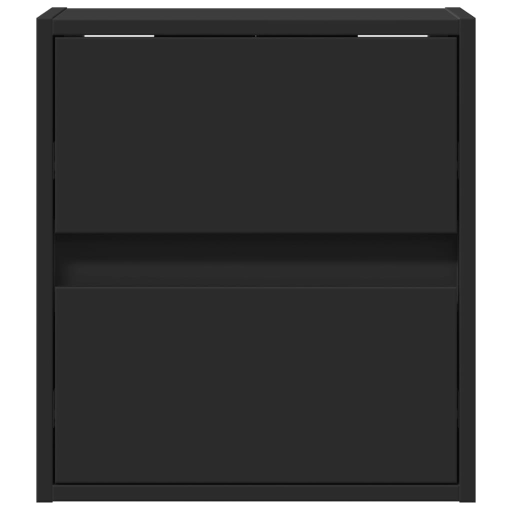 Móvel de parede para TV com luzes LED 41x31x45 cm preto