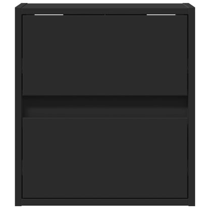 Móvel de parede para TV com luzes LED 41x31x45 cm preto