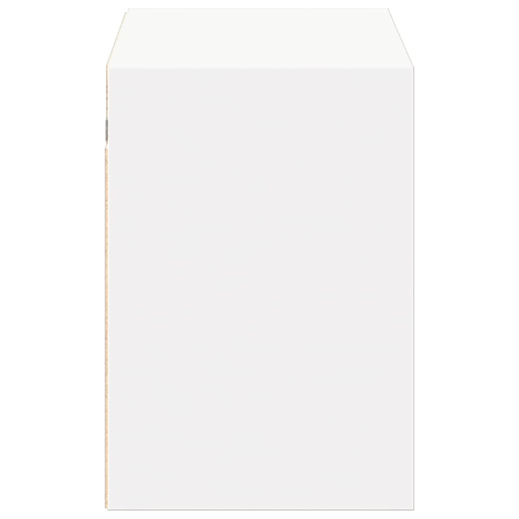 Móvel de parede para TV com luzes LED 100x31x45 cm branco