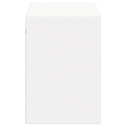 Móvel de parede para TV com luzes LED 100x31x45 cm branco