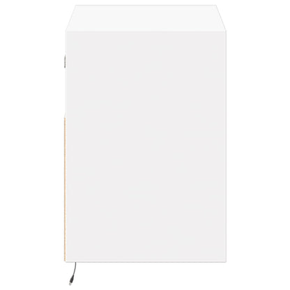 Móvel de parede para TV com luzes LED 80x31x45 cm branco