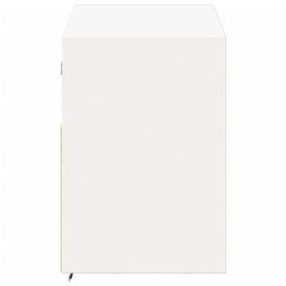 Móvel de parede para TV com luzes LED 100x31x45 cm branco