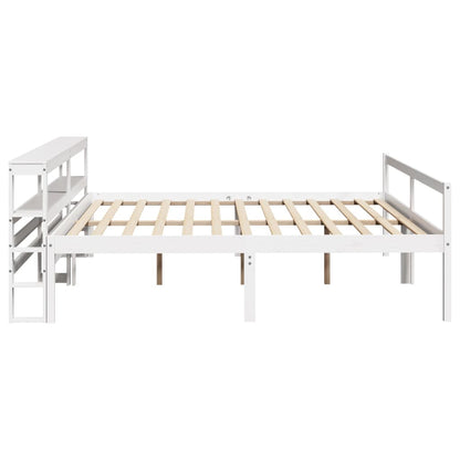 Cama para idosos com cabeceira 180x200 cm pinho maciço branco