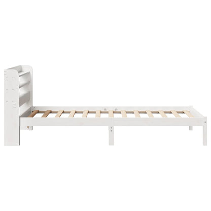 Cama sem colchão 90x190 cm madeira de pinho maciça branco