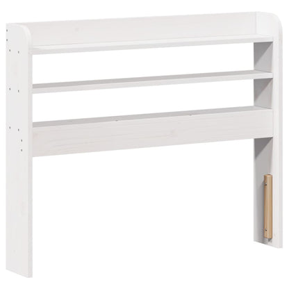 Estrutura de cama com cabeceira 90x190 cm pinho maciço branco