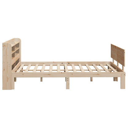 Estrutura cama c/ cabeceira 135x190 cm pinho maciço