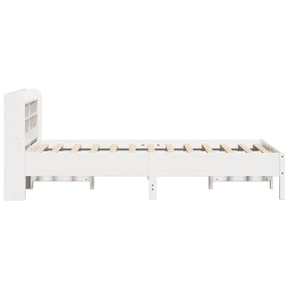 Cama sem colchão 75x190 cm madeira de pinho maciça branco