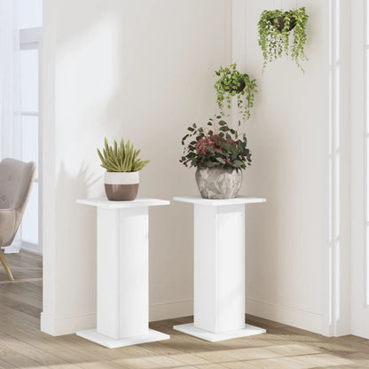 Suportes p/ plantas 2 pcs 30x30x60 cm derivados madeira branco