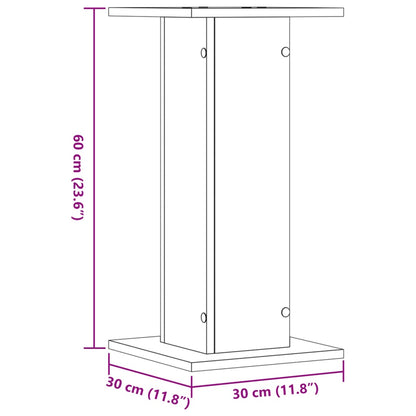 Suportes p/ plantas 2 pcs 30x30x60 cm derivados de madeira