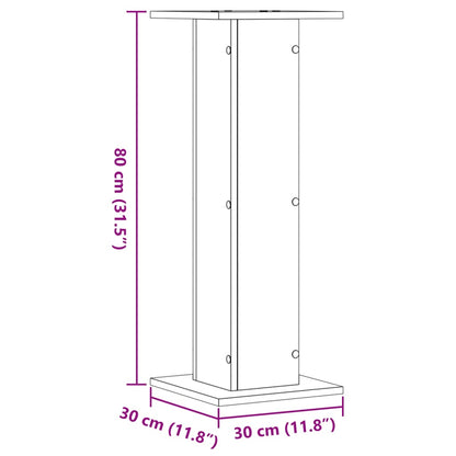 Suportes p/ plantas 2 pcs 30x30x80 cm derivados de madeira