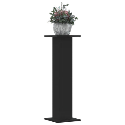 Suportes p/ plantas 2 pcs 30x30x95 cm derivados madeira preto