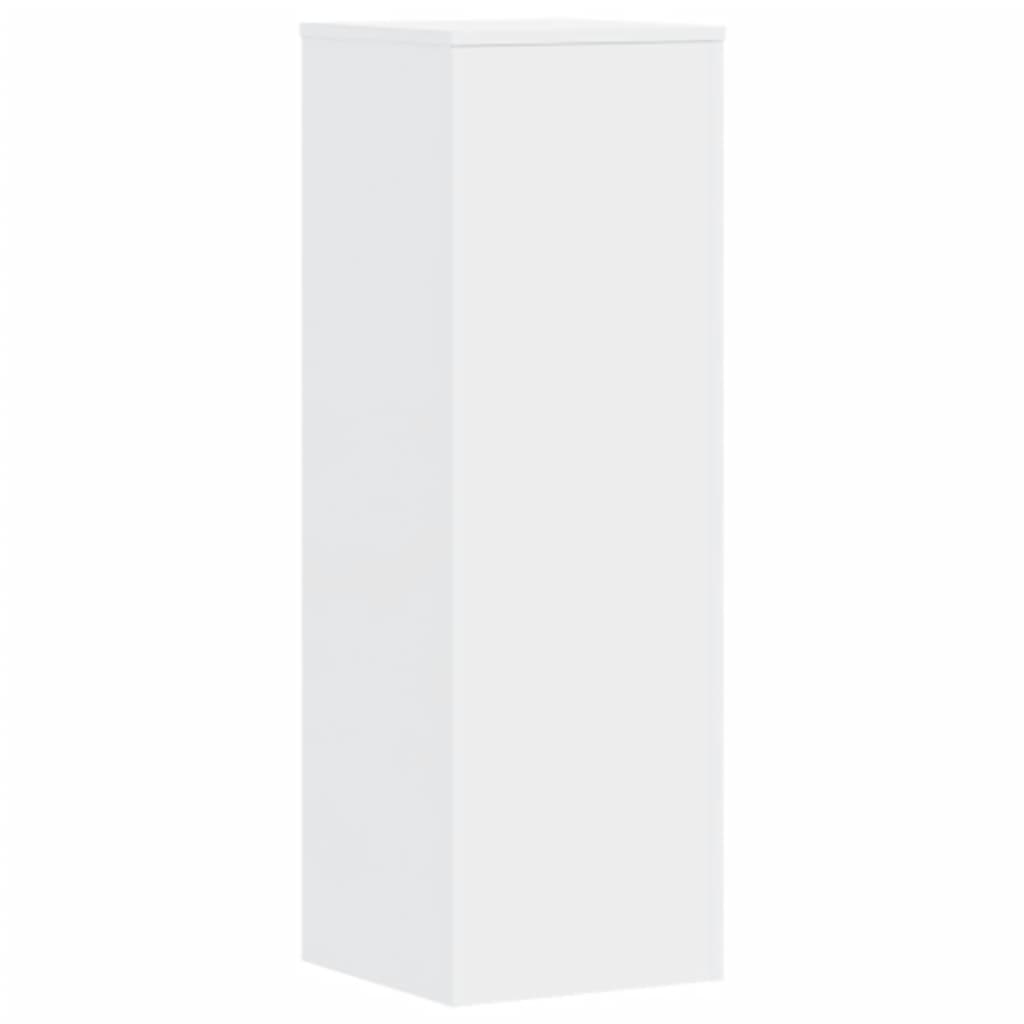 Suportes para plantas 2pcs 33x33x100cm derivados madeira branco