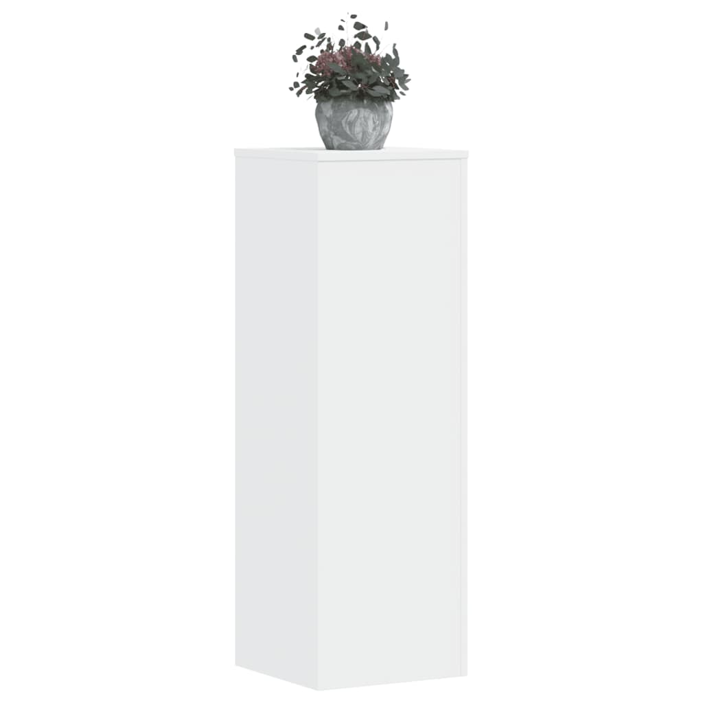 Suportes para plantas 2pcs 33x33x100cm derivados madeira branco