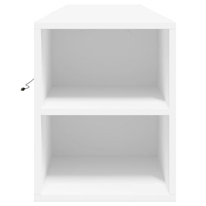 Móvel de parede para TV com luzes LED 180x31x39,5 cm branco