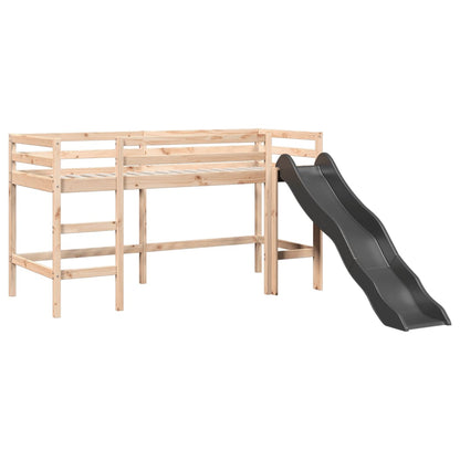 Cama alta para criança sem colchão 90x200 cm pinho maciço