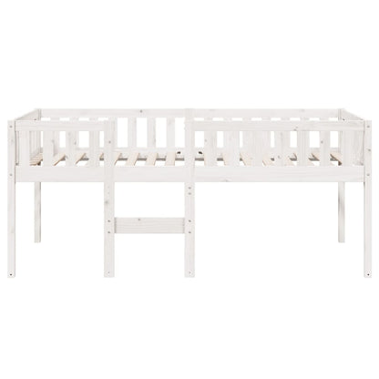 Cama de criança sem colchão 90x190 cm pinho maciço branco