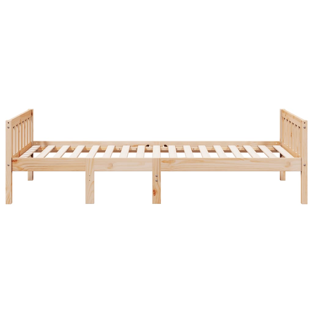 Cama de criança sem colchão 90x190 cm madeira de pinho maciça