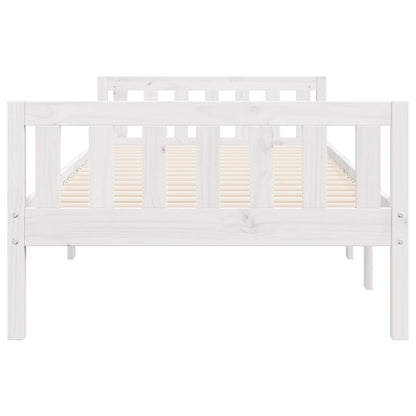 Cama de criança sem colchão 90x190 cm pinho maciço branco